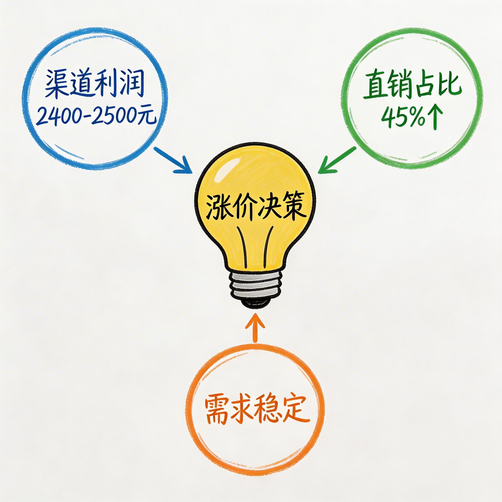 调价逻辑:三要素关系图